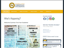 Tablet Screenshot of gtchristianstudents.org